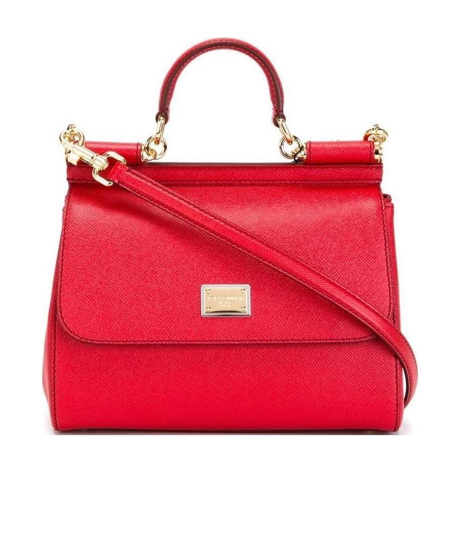 Dolce & Gabbana Sicily Tote Bag In Red