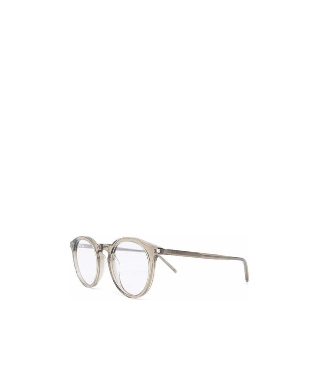 Saint Laurent Sl347 Round Frame Glasses In White