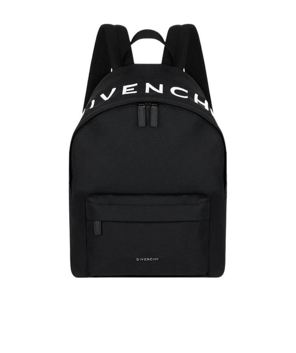 Givenchy Embroidered-logo Backpack In Black