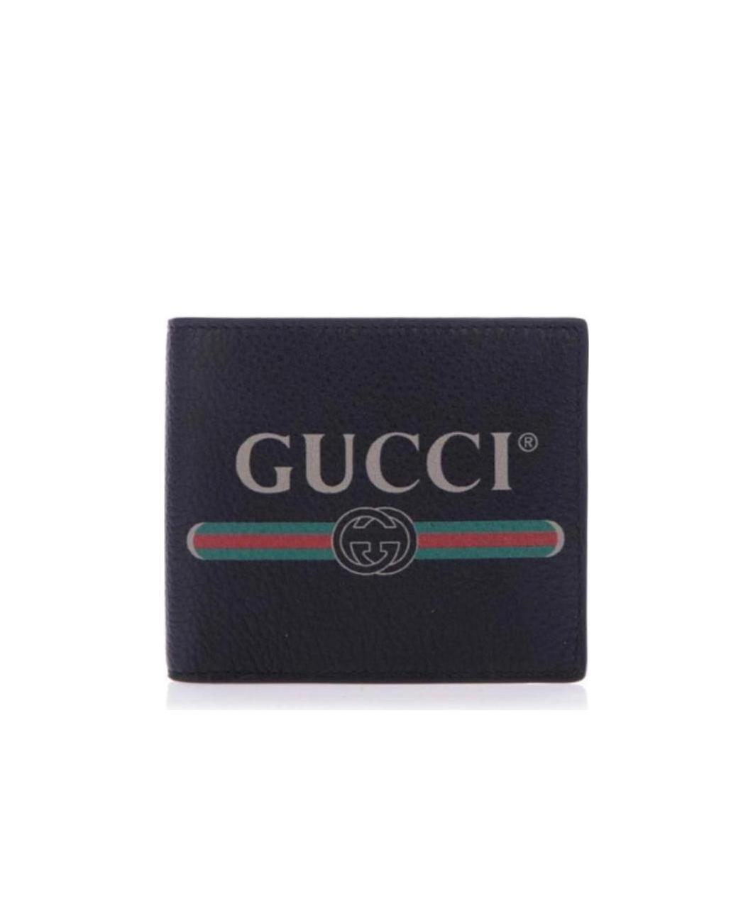 GUCCI GUCCI PRINT LEATHER COIN WALLET