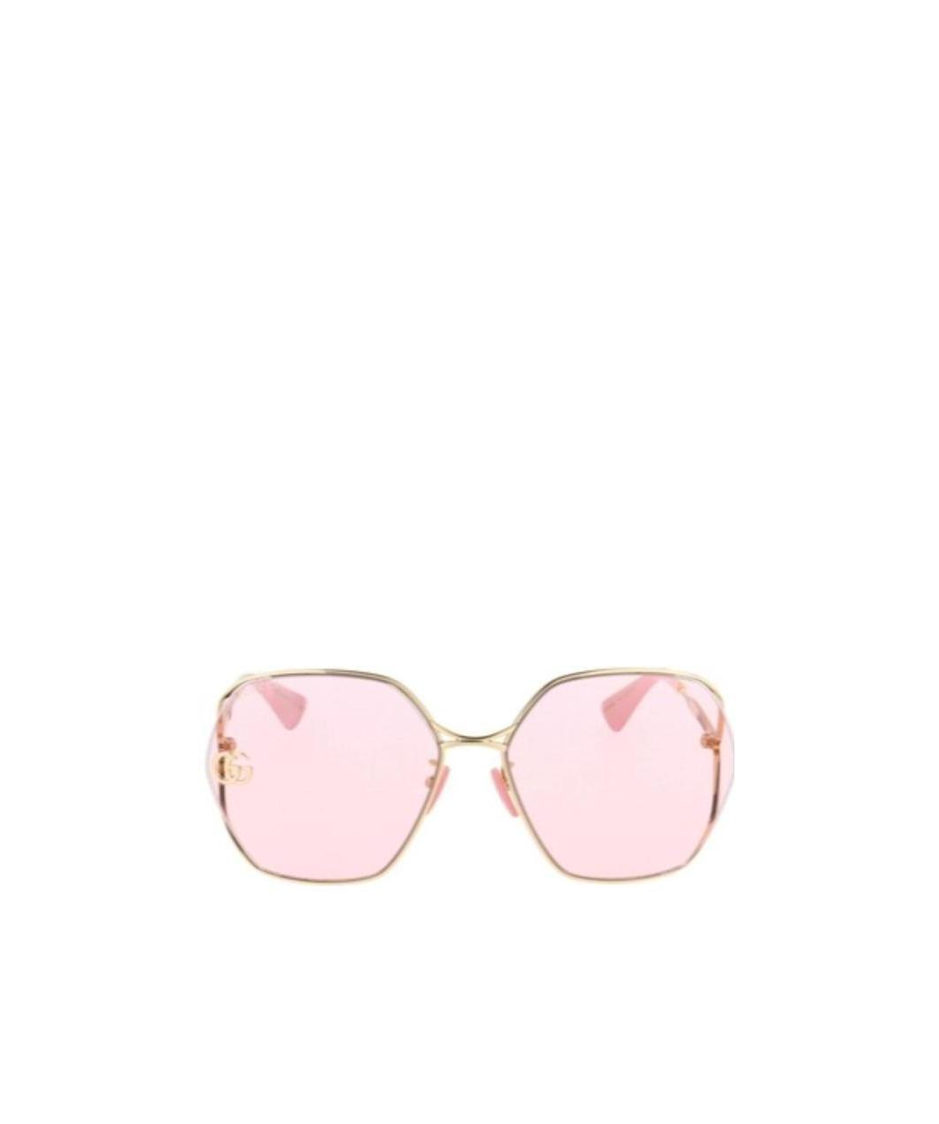 Gucci Fork Oversize Square Sunglasses In White