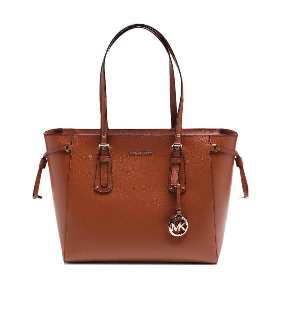 Michael Kors Voyager Leather Medium Tote In Nude