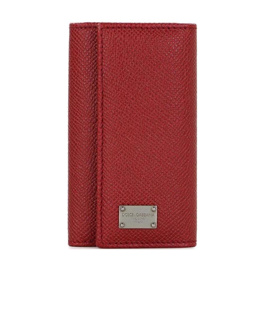 Dolce & Gabbana Logo Details Key Bag In Red