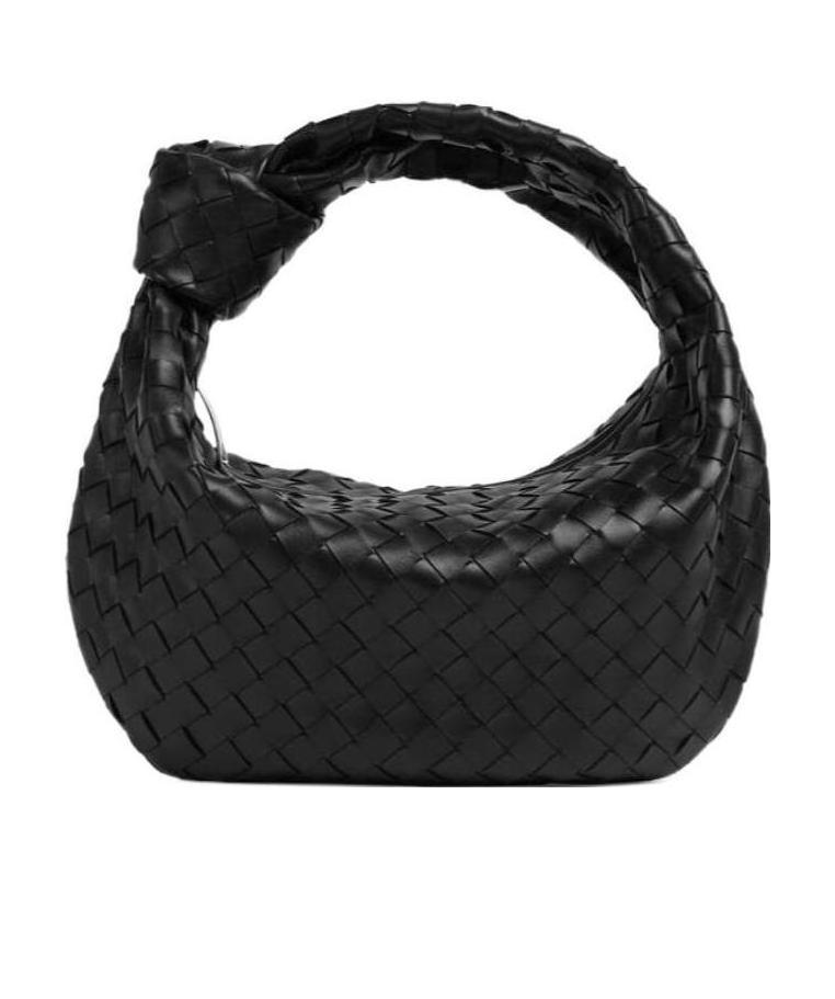 Bottega Veneta Navy Teen Jodie Bag In Black