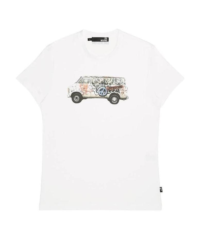 Moschino Logo Details T-shirt In White