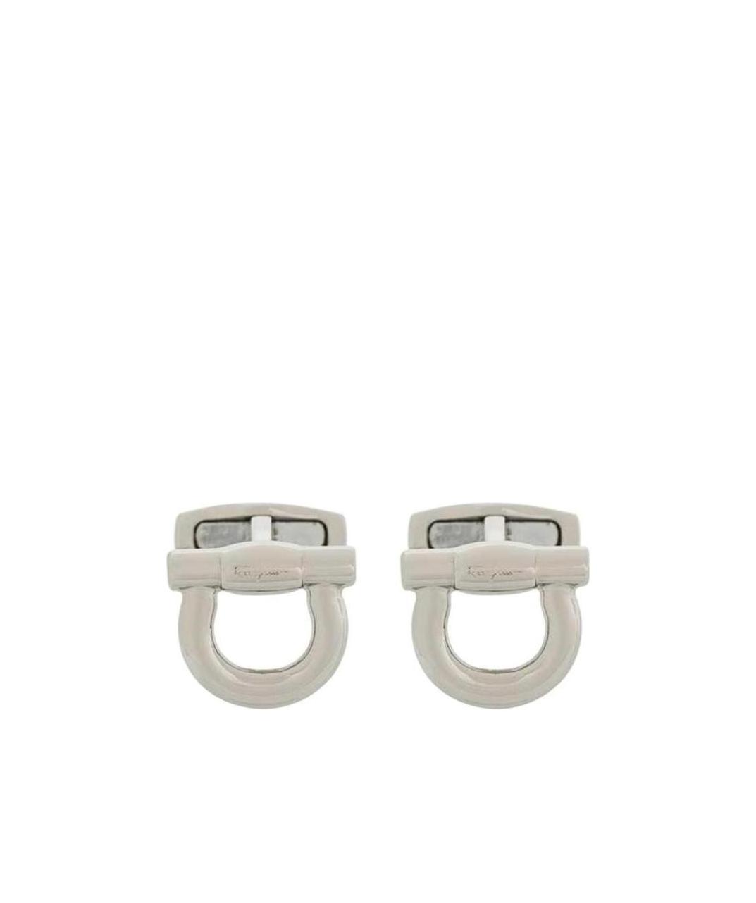 Ferragamo Gancio Cufflinks In Gray