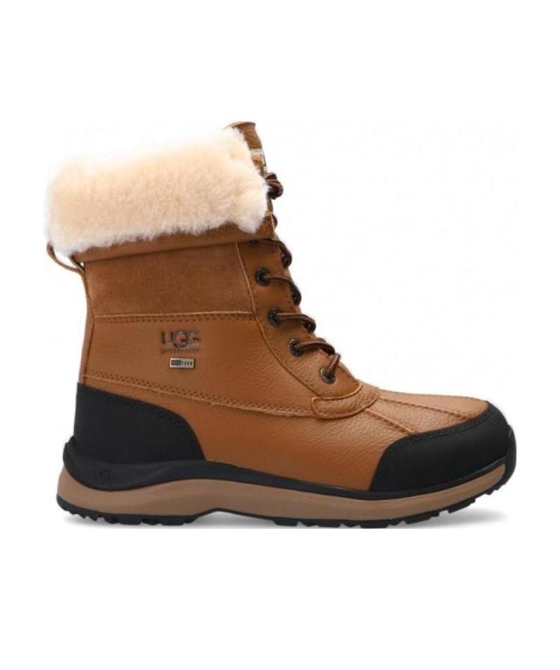 Ugg Adirondack Iii Faux Shearling-lined Leather Boots In Brown