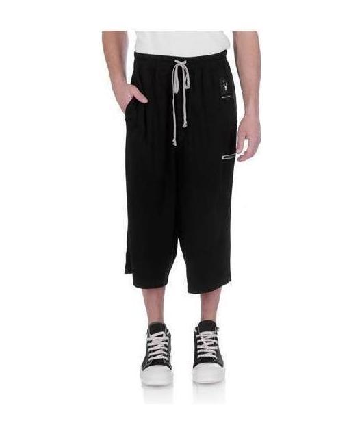 RICK OWENS DRKSHDW ROPE-DRAWING SEVEN-POINT SWEATPANTS