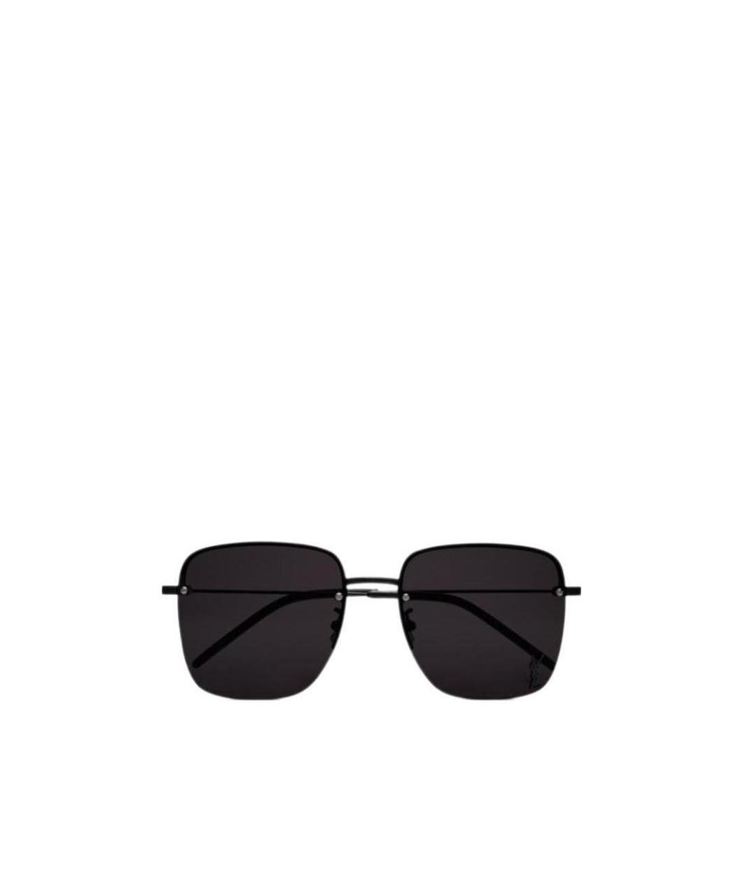 Saint Laurent Monogram Sl312m Square-frame Sunglasses In Black