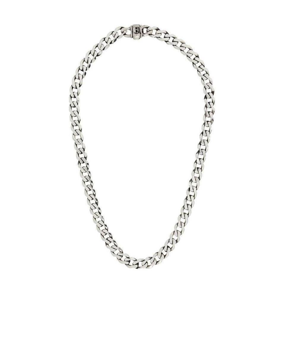 Emanuele Bicocchi Cuban Chain Necklace In White