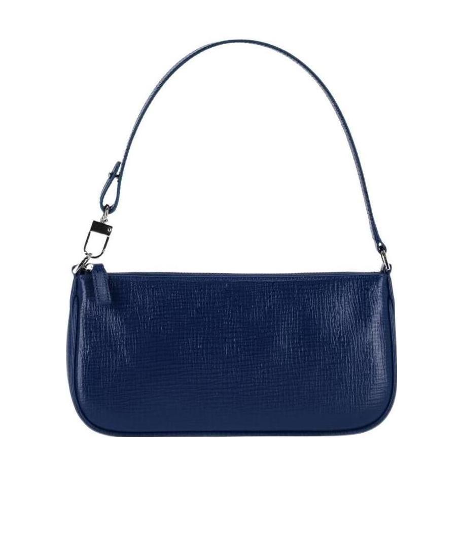 By Far Logo Shoulder Bag In Blue