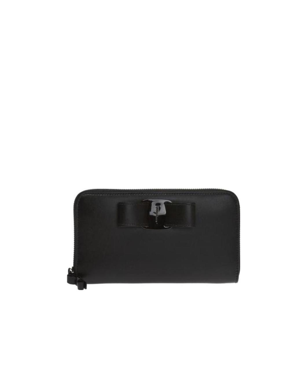 Ferragamo Vara Long Purse In Black
