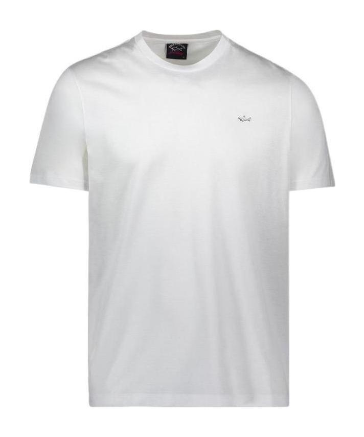 Paul & Shark V-collar Short-sleeved T-shirt In White