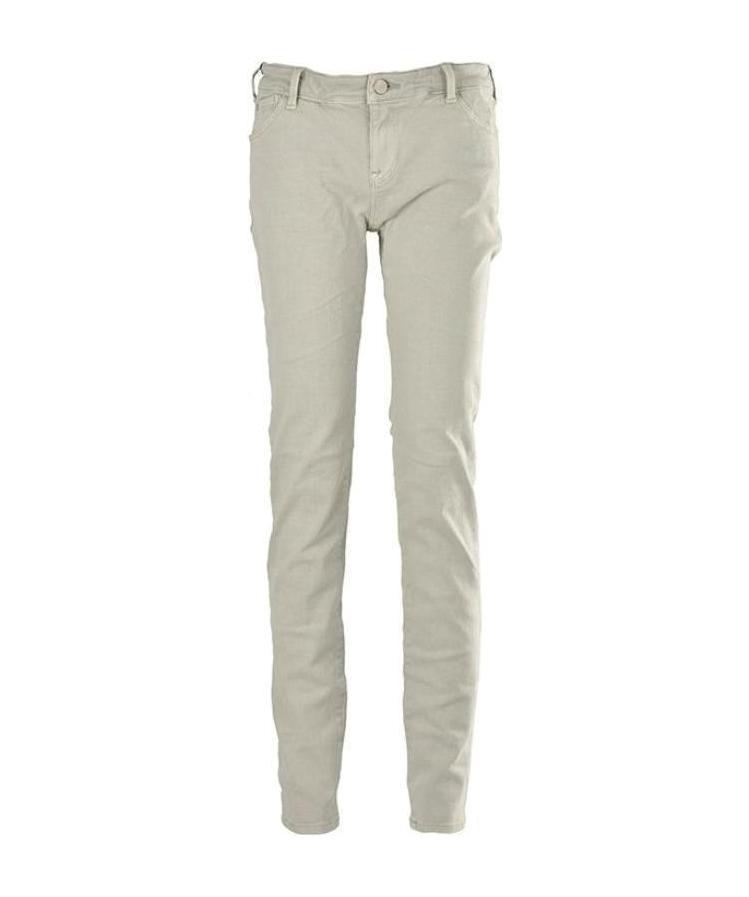 Shop Emporio Armani Logo Details Jeans In Nude