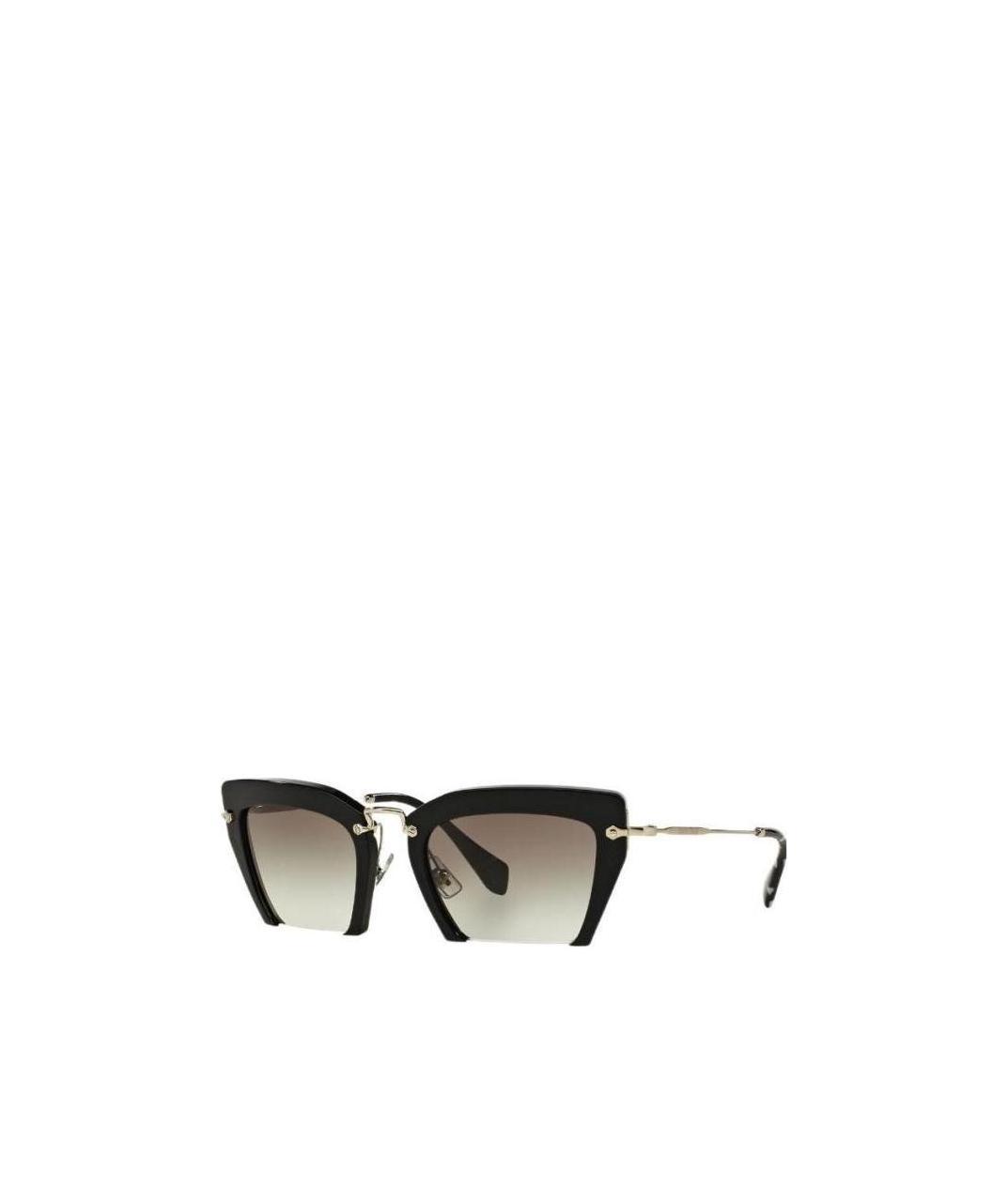 Miu Miu Logo Sunglasses In Brown