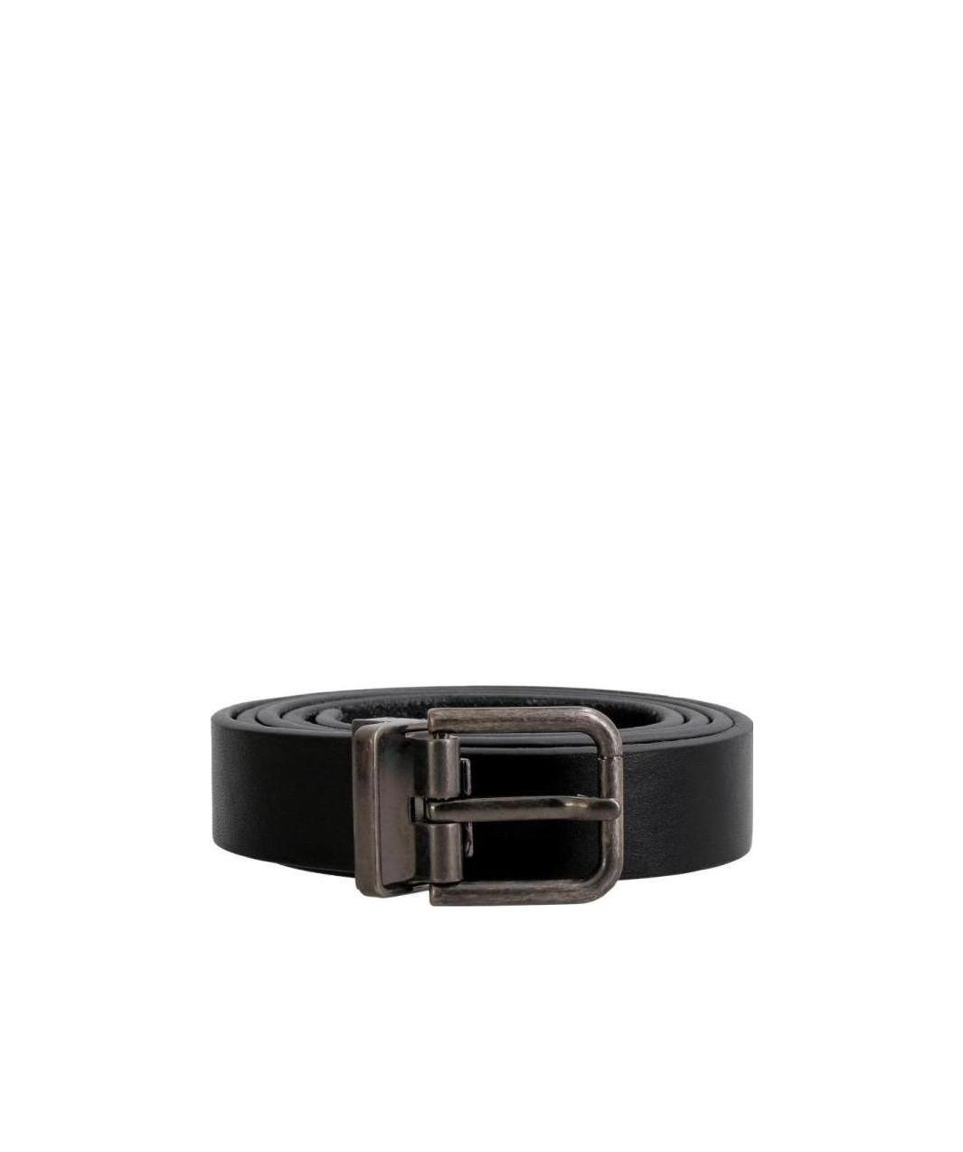 Dolce & Gabbana Square-buckle Belt In Black