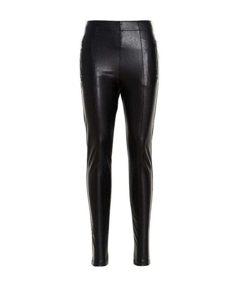 Ermanno Scervino Skinny-cut Leather-look Trousers In Black