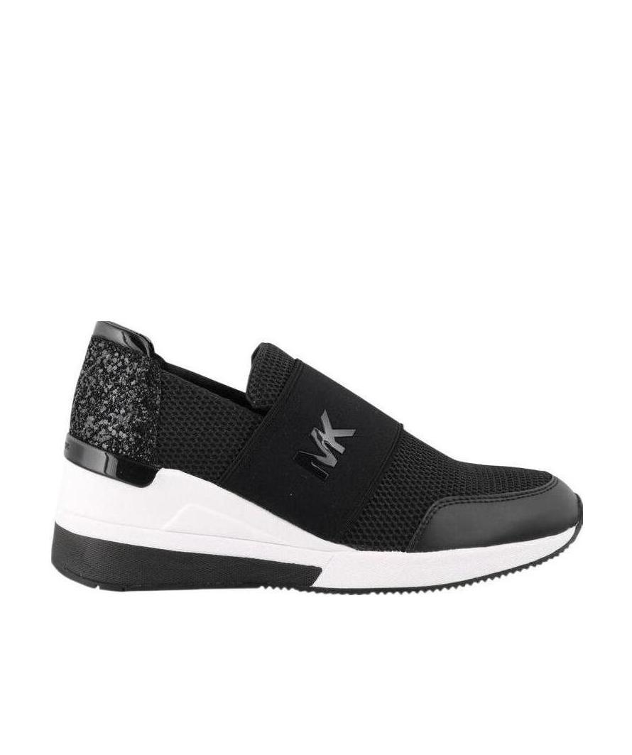 Shop Michael Kors Felix Slip-on Sneakers In Black