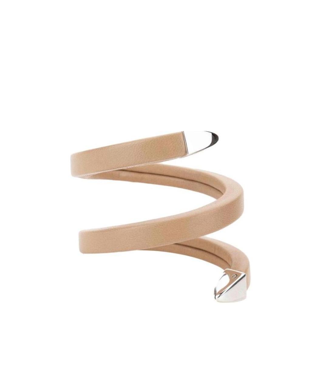 Bottega Veneta Spiralled Wrist Cuff In Yellow