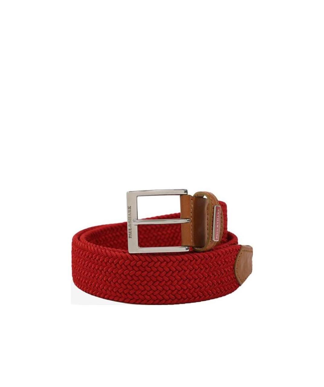 Paul & Shark Logo Belt In Red