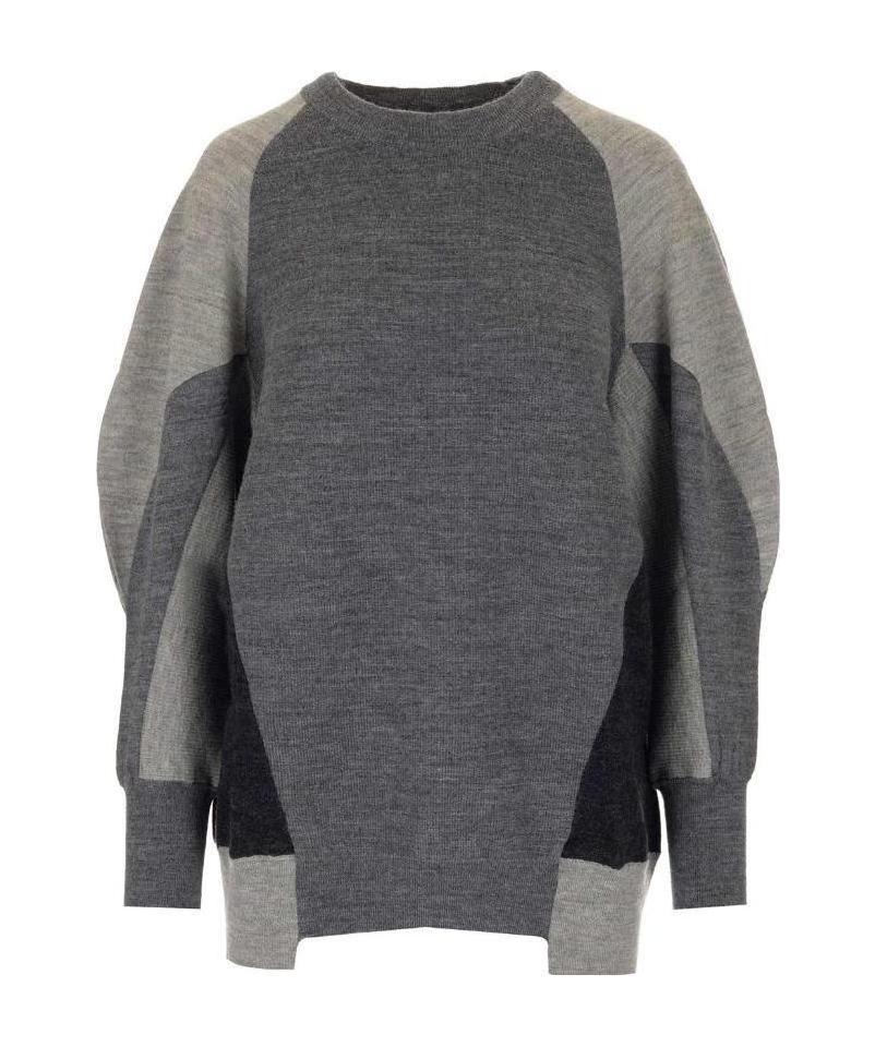 Stella Mccartney Oversized Colour-block Jumper In Black