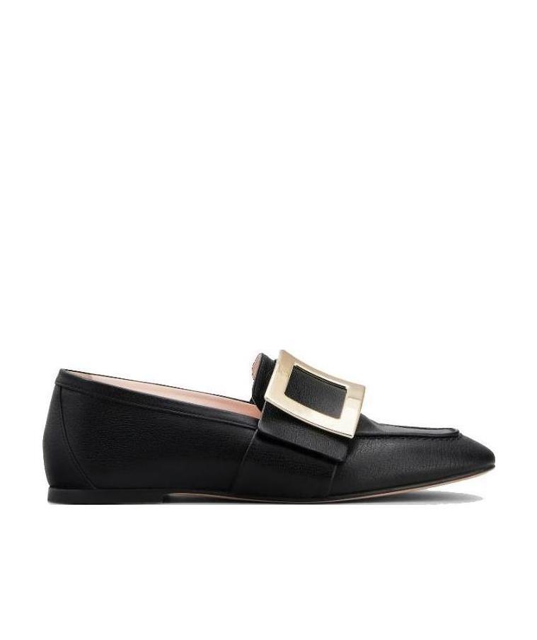 Roger Vivier Logo Loafers In Black