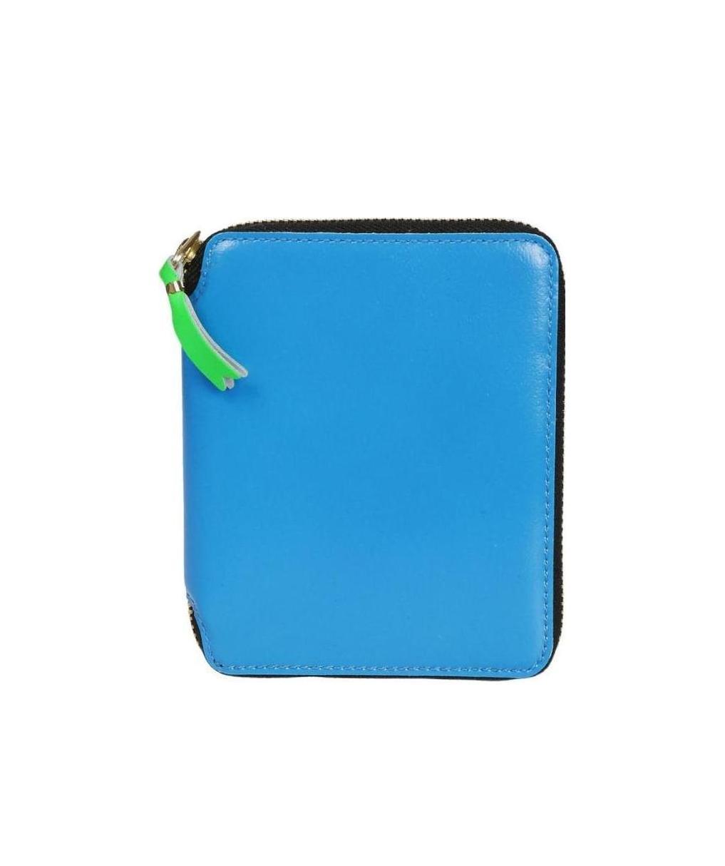 COMME DES GARÇONS COMME DES GARÇONS WALLET COLOUR-BLOCK ZIPPED WALLET
