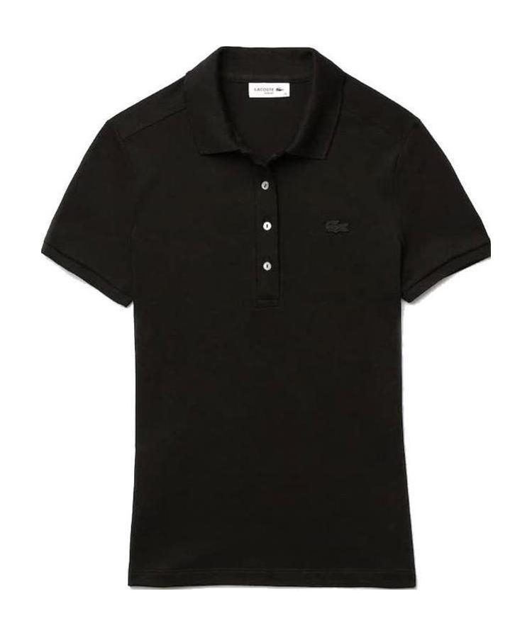Lacoste Short-sleeved Polo Shirt In Black