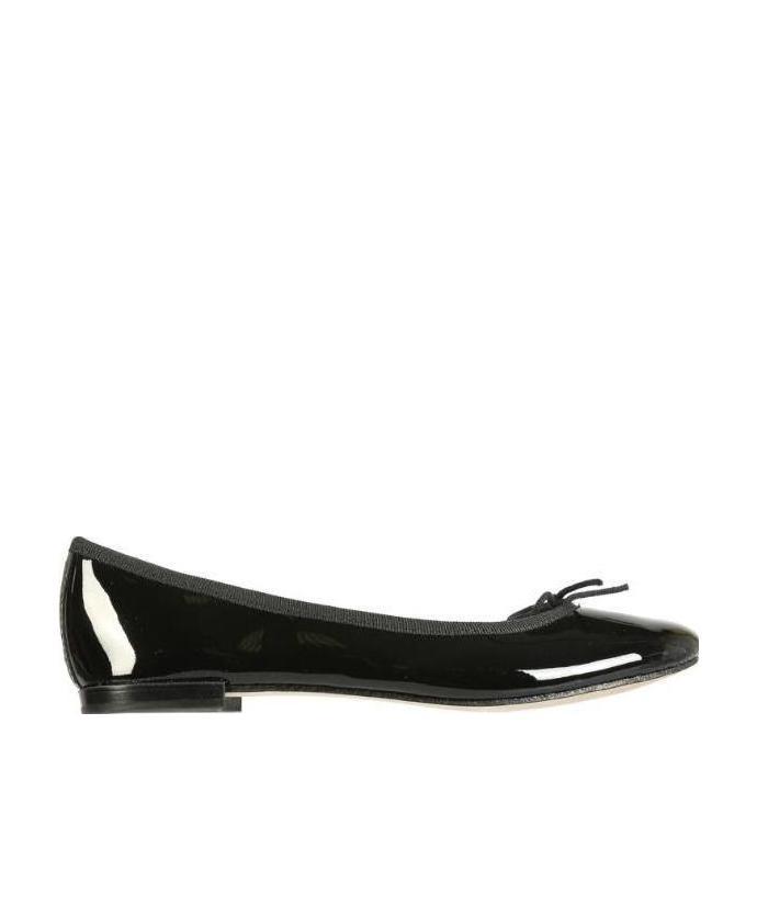 Repetto Brigitte Pointed Toe Patent Leather Ballet Flats In Black