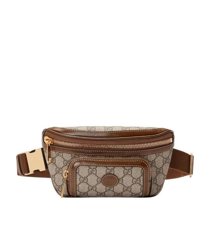 Gucci Interlocking G Belt Bag In Brown