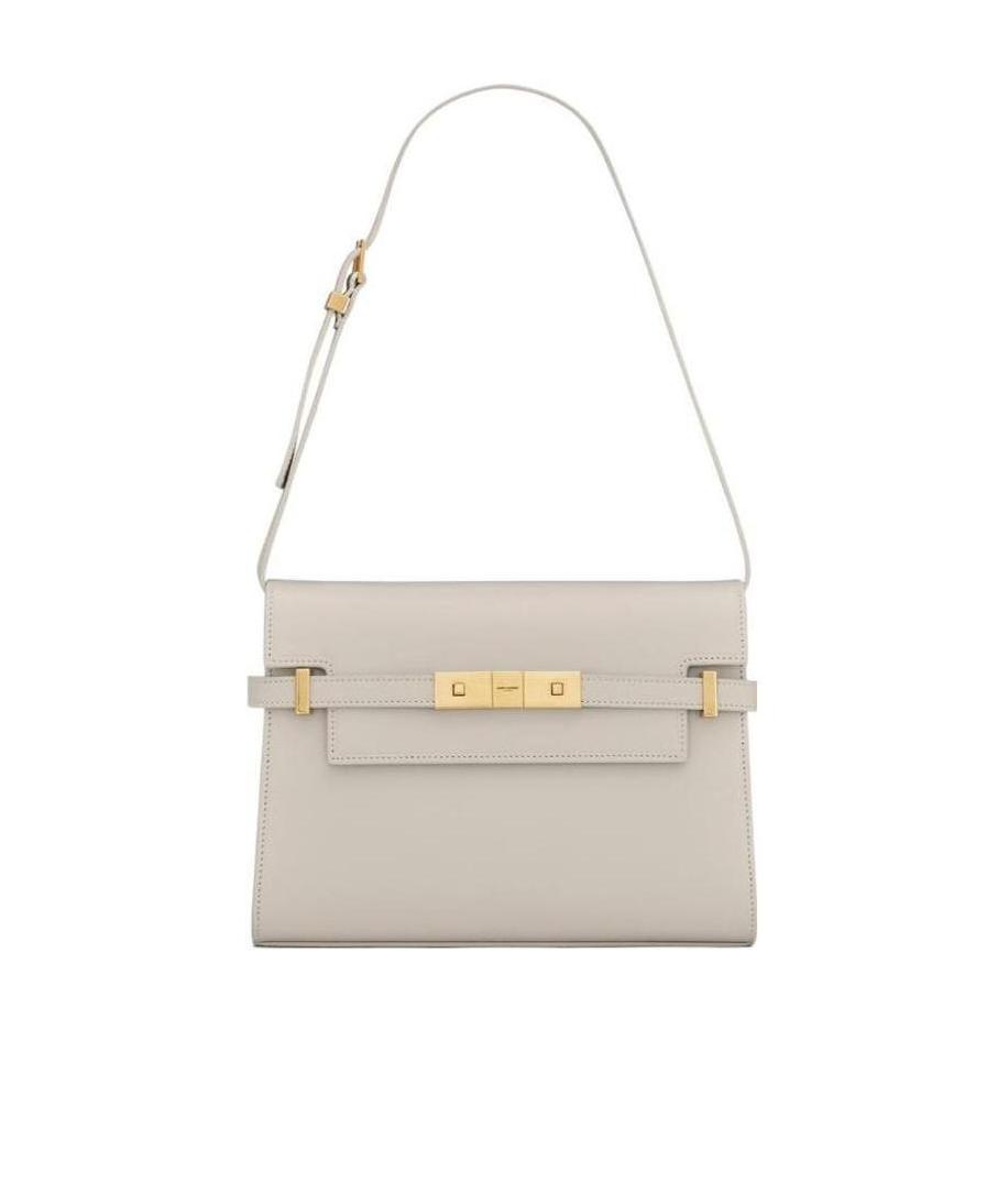 Saint Laurent Small Manhattan Shoulder Bag In White