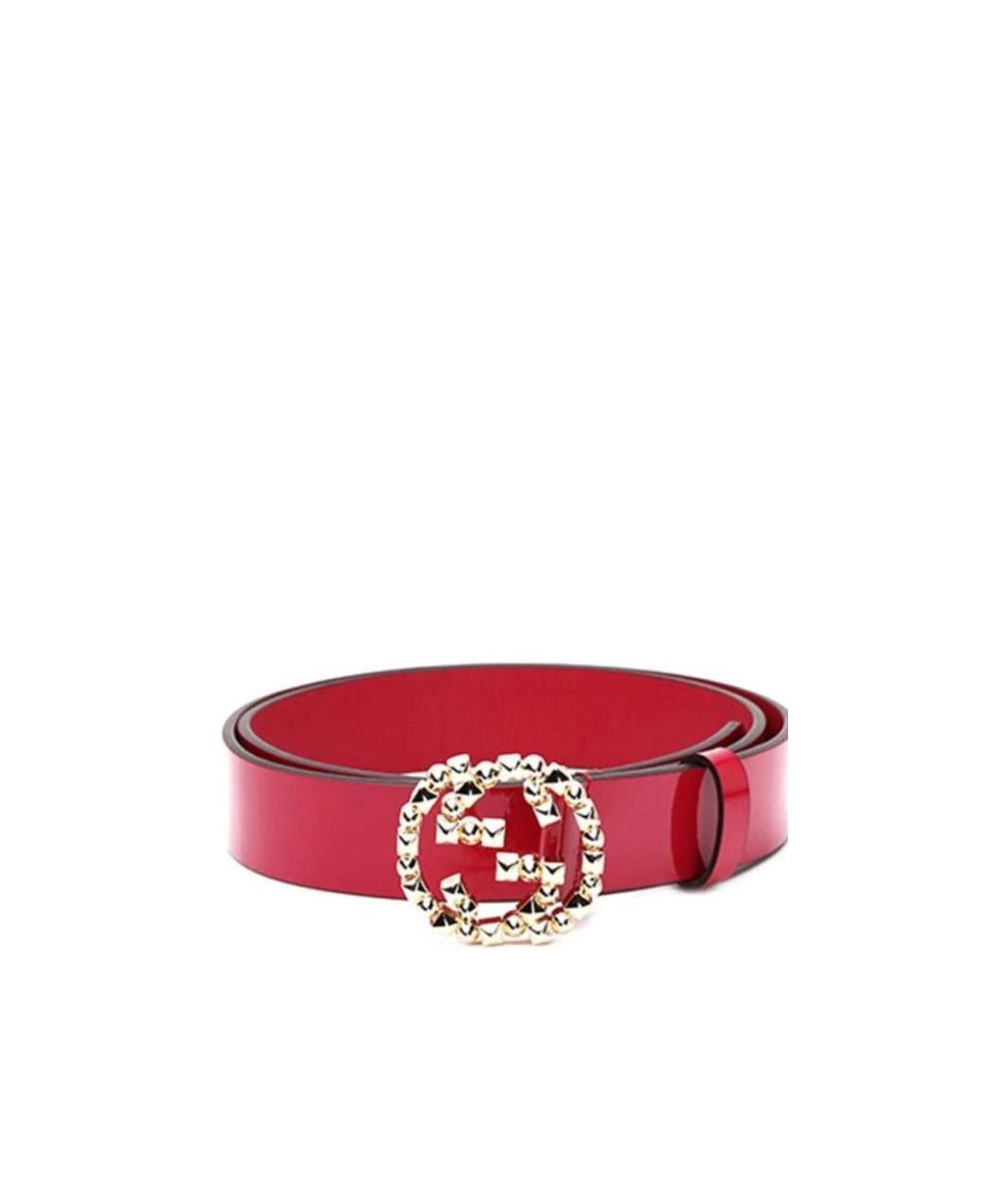 Gucci Mutual Buckle Belt In Red