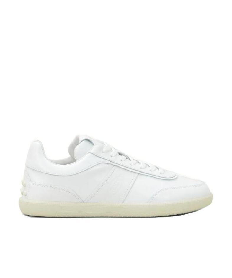 Tod's Leather Sneaker Tabs With In White