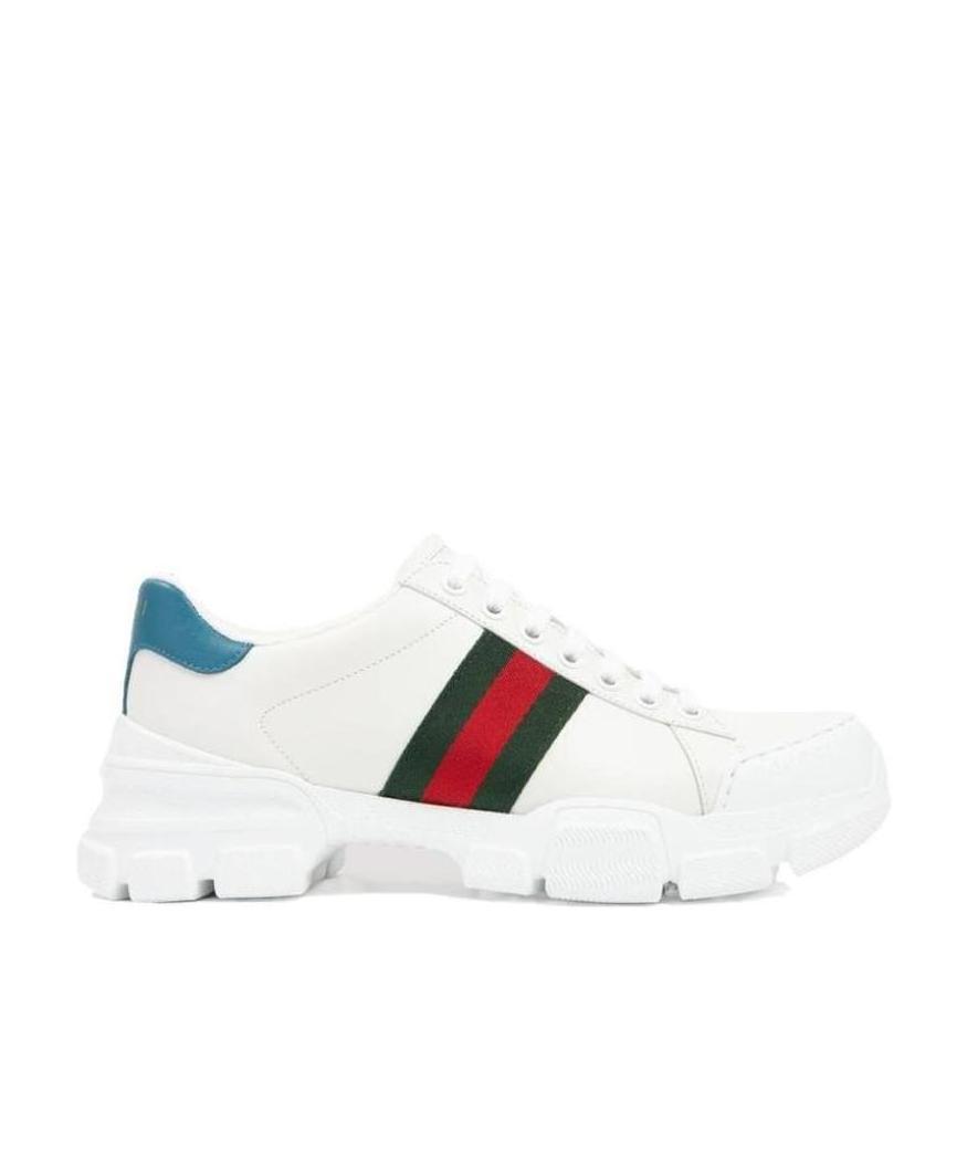 GUCCI ACE WEB DETAIL CHUNKY SNEAKERS