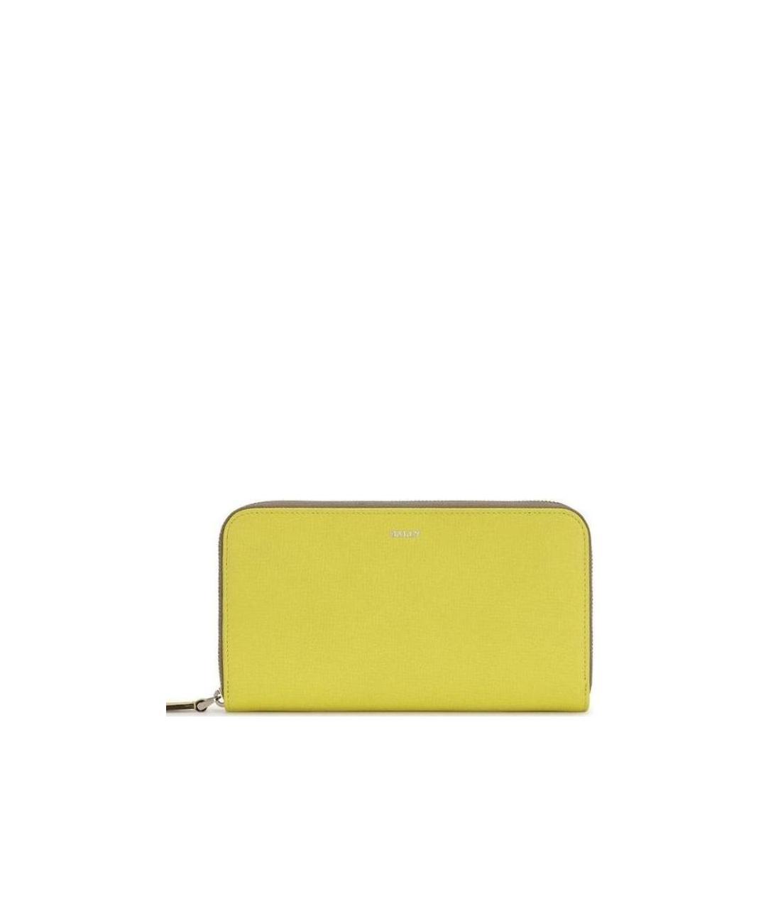 Bally Zipper Purse In Yellow