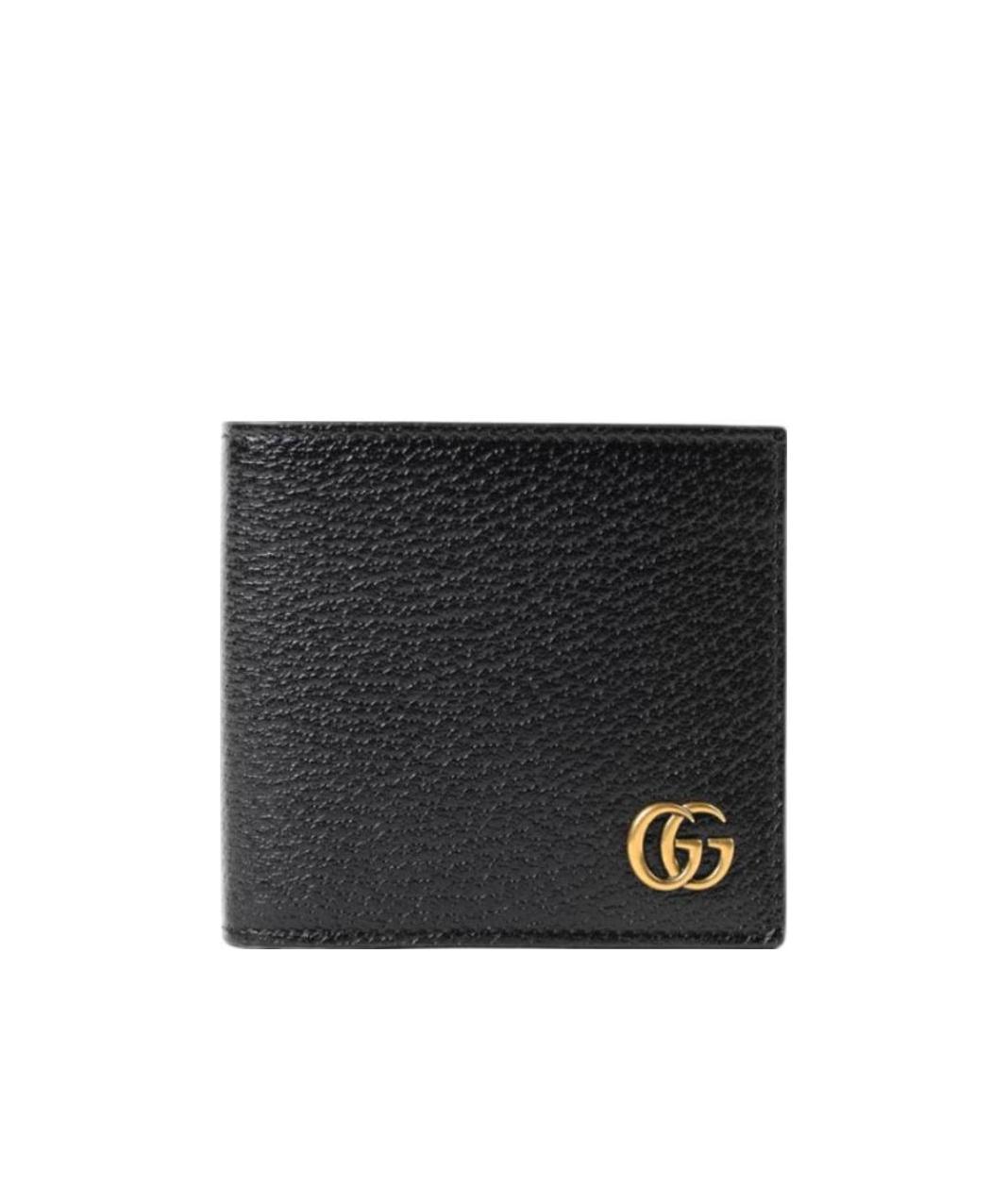 Shop Gucci Gg Marmont Bi-fold Card Case Wallet In Black
