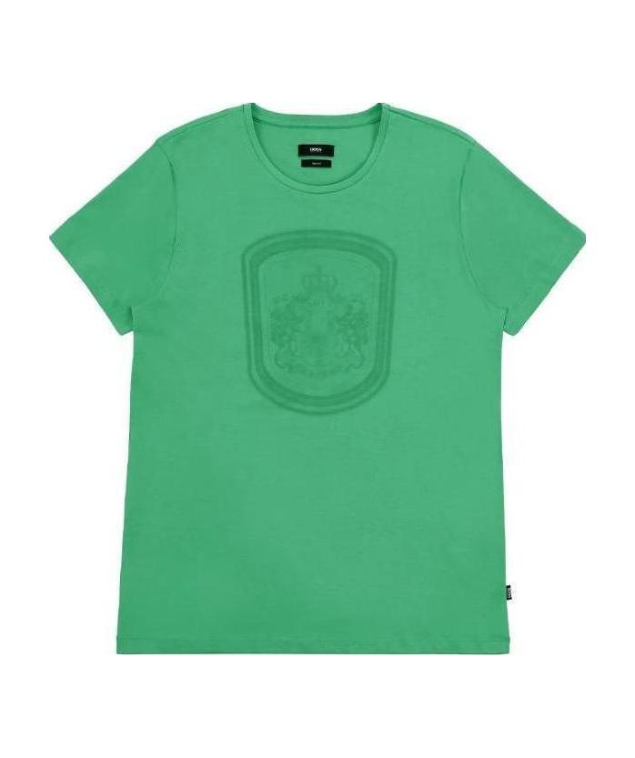 HUGO BOSS T-SHIRT WITH ROUND NECK AND SHORT SLEEVES
