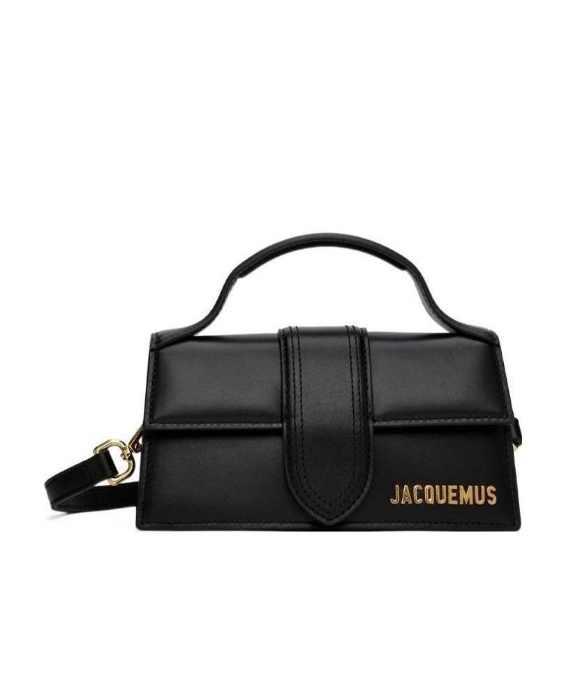 Jacquemus Le Bambino Small Leather Shoulder Bag In Black