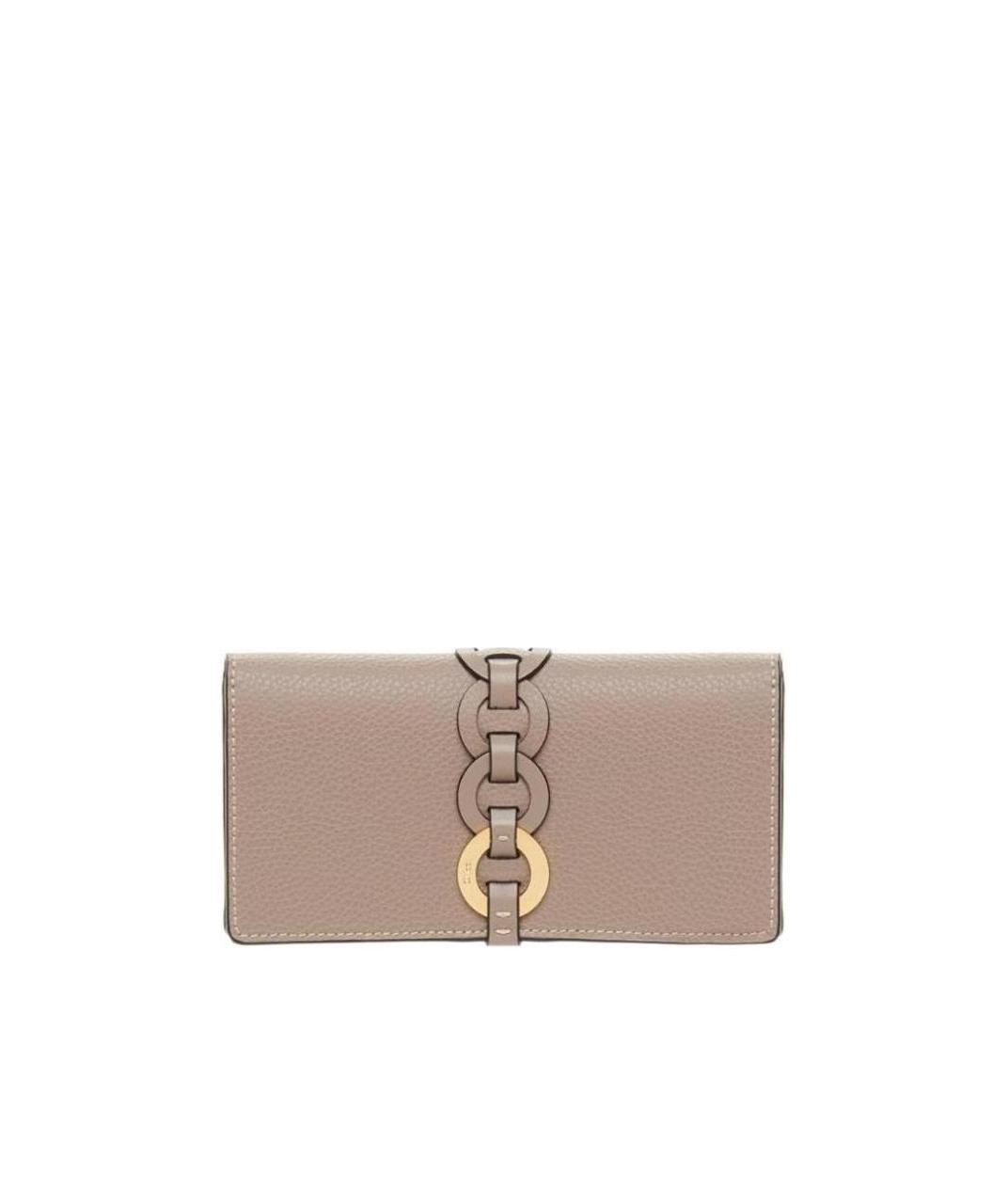 Chloé Darryl Ring-detail Wallet In Nude