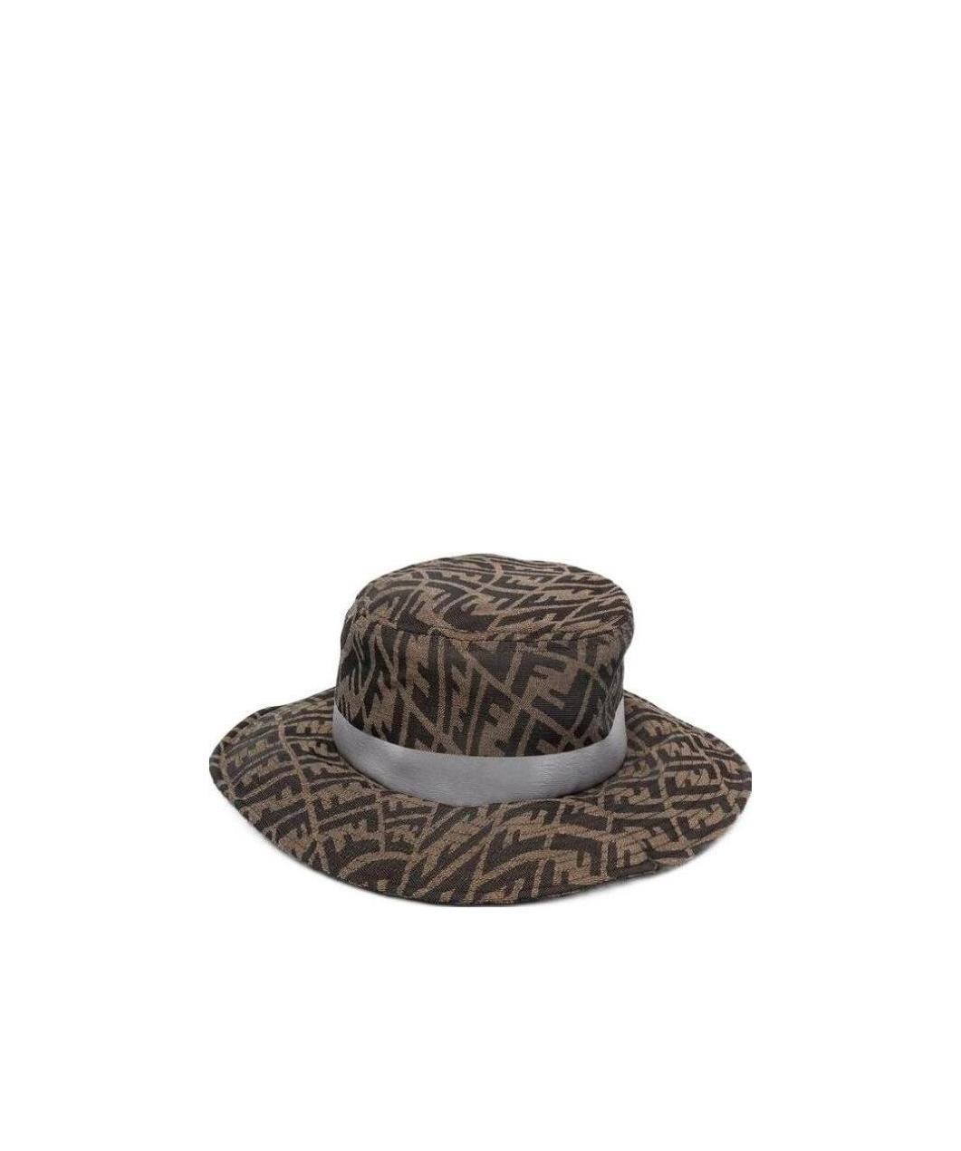 Fendi Ff Vertigo-motif Hat In Black