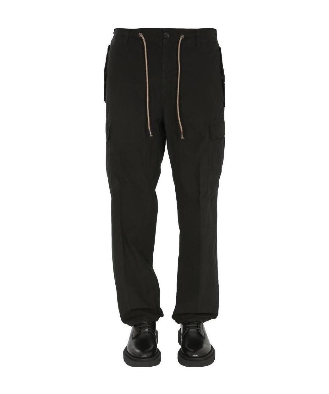 Aspesi Drawstring Trousers In Black