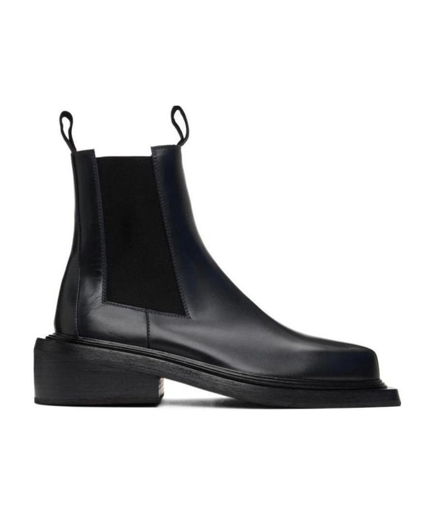 Marsèll Cassettino Square-toe Ankle Boots In Black