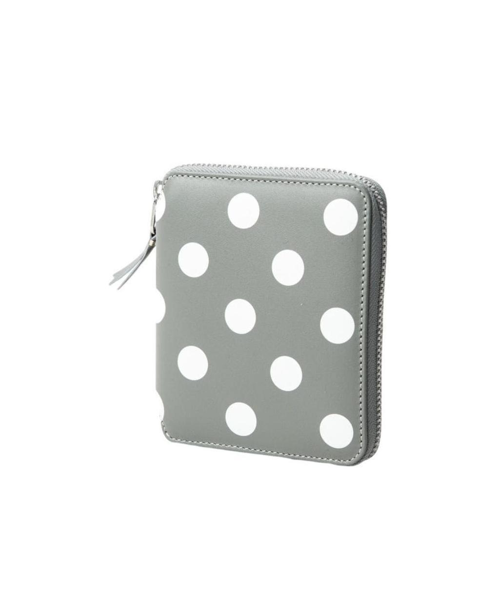 Comme Des Garçons Comme Des Gar�ons Wallet Polka Dot Wallet In Gray