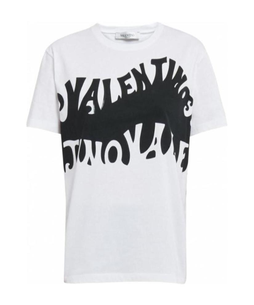 Valentino Trunk Alphabet Printed T-shirt In White