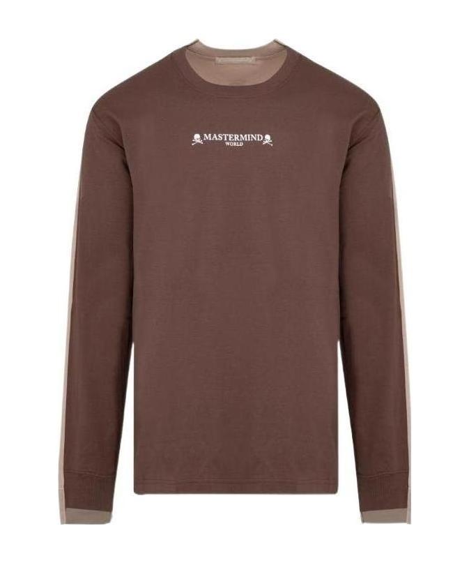 Mastermind Japan Printed Leisure Sweater In Brown