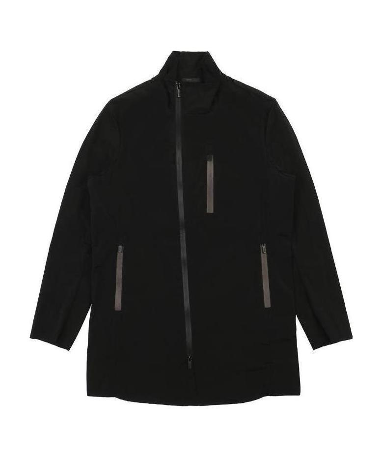 Armani Collezioni Loose Version Logo Casual Jacket In Black