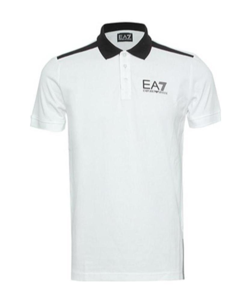 EA7 LOGO LAPEL POLO SHIRT