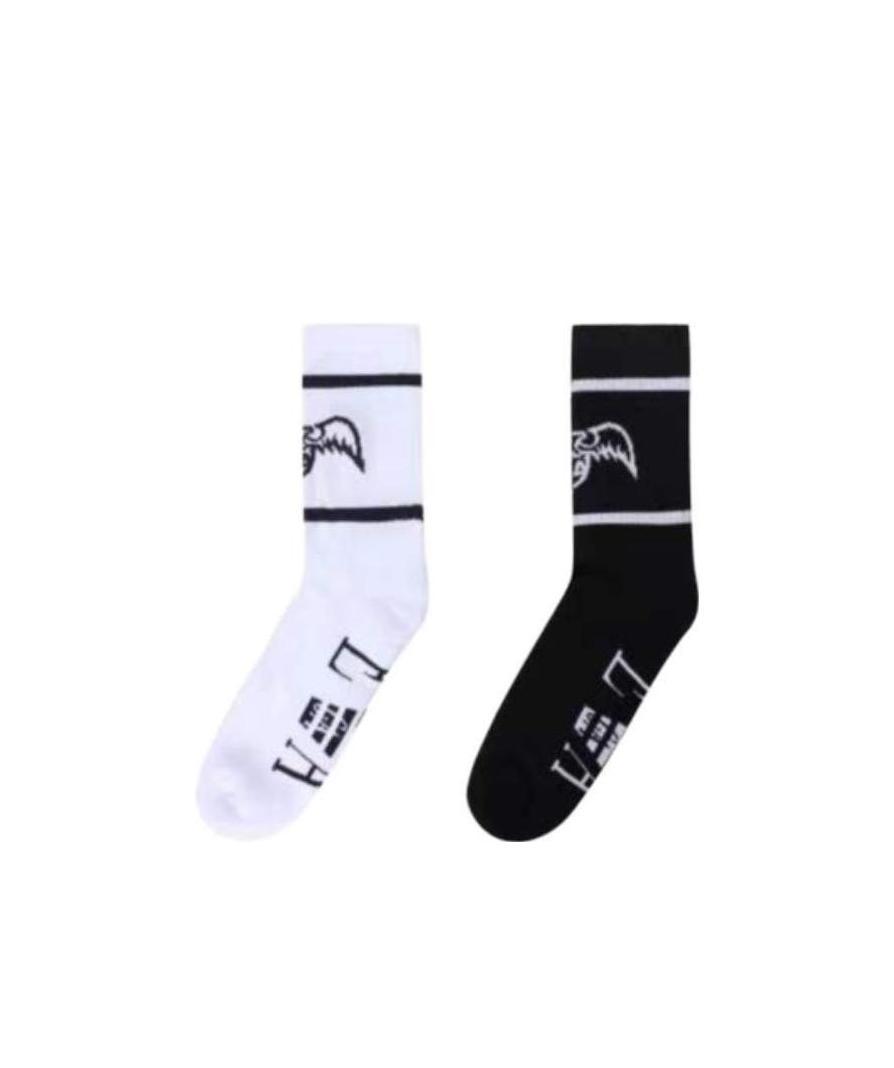 Emporio Armani Logo Socks Two-piece Set In Black