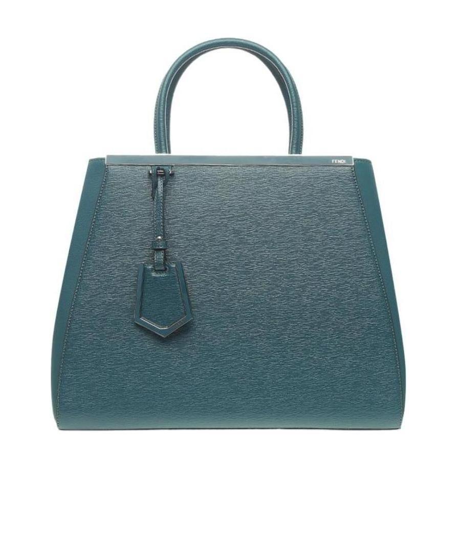 FENDI NAVY BLUE LOGO HANDBAG