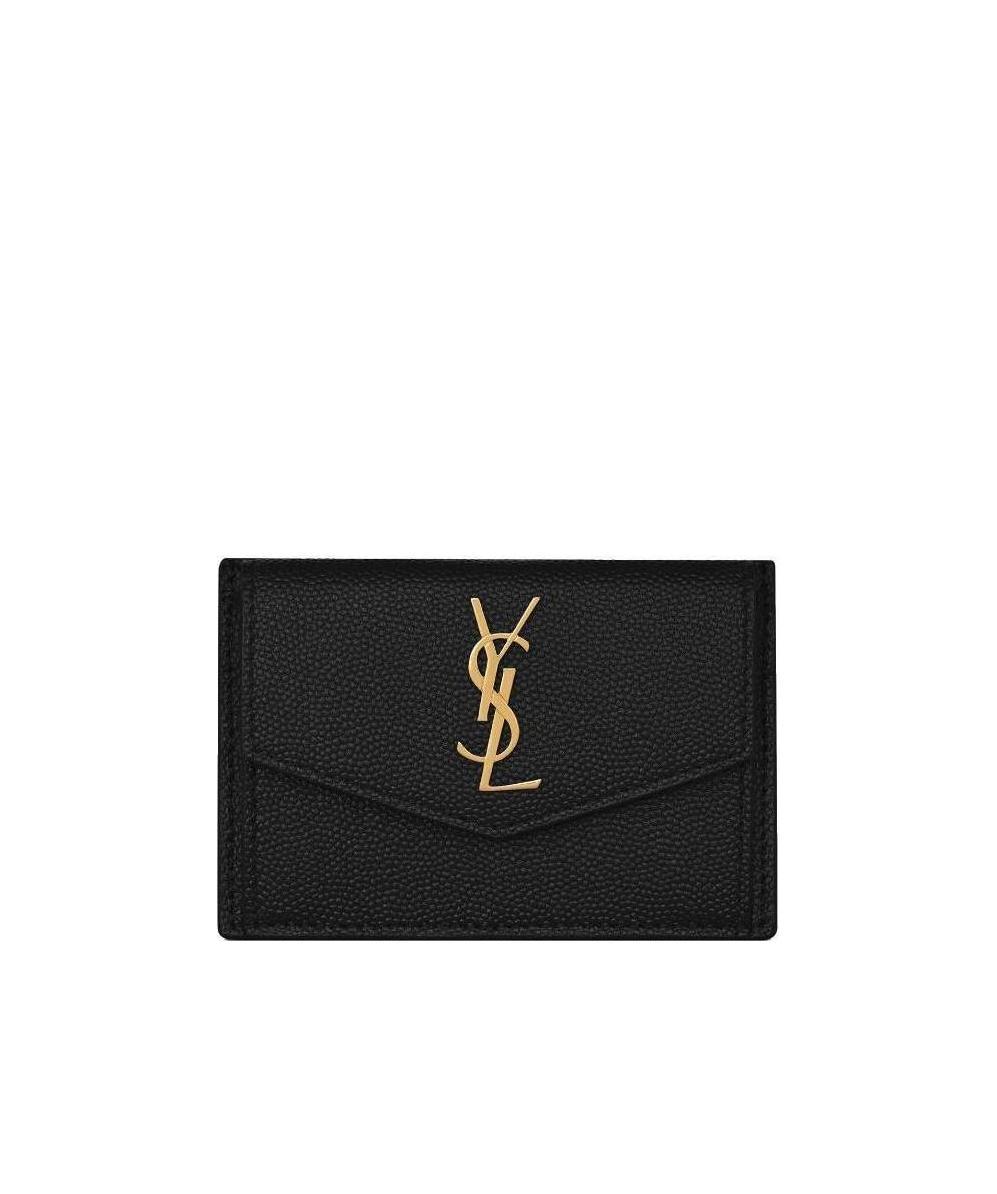 Saint Laurent Uptown Card Case In Black
